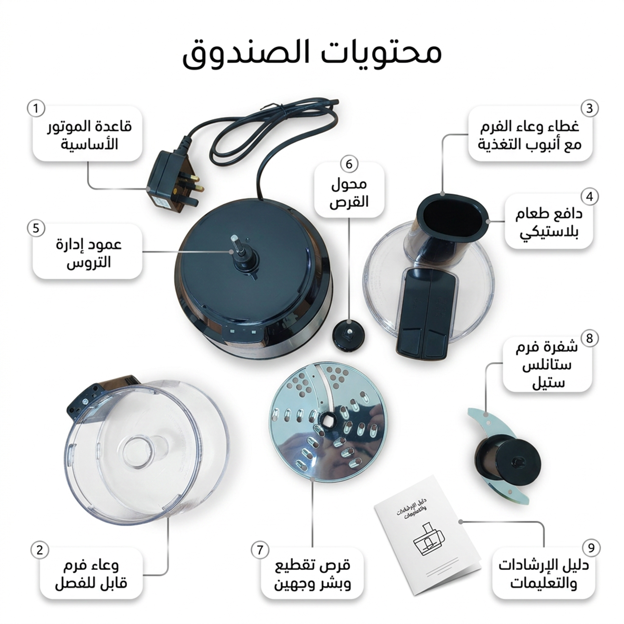 محضر الطعام راف 3 في 1 العملي 600 واط - الصورة 3