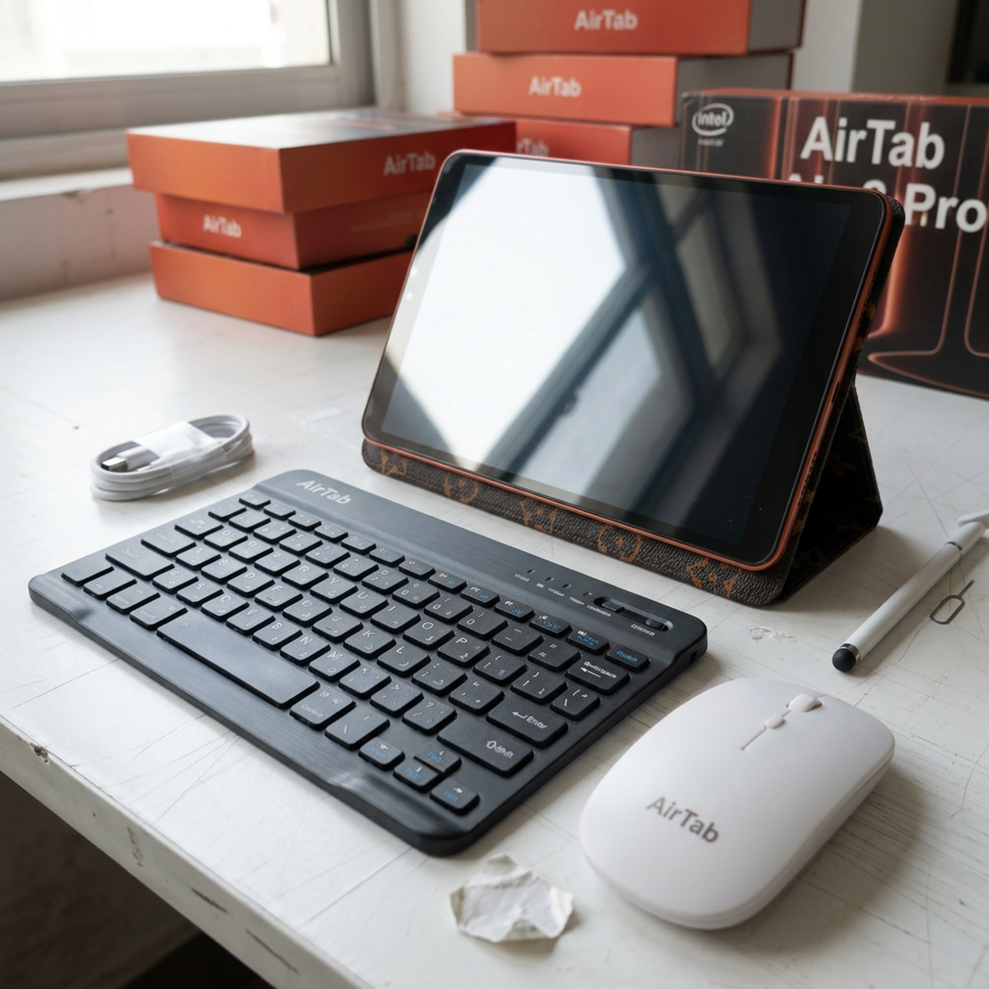 تابلت Airtap Air 8 pro (بضمان عام ) + كيبورد و ماوس بلوتوث 8بوصة - الصورة 3